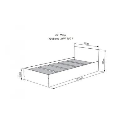 Кровать односпальная 900 Элис (Белый) от производителя в Москве - купить  недорого в МебельГолд. Доставка по всей России