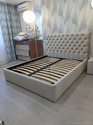 Размер 140х200 : Кровать деревянная Верона 140х200 с мягким изголовьем  ArtWood (Венге)
