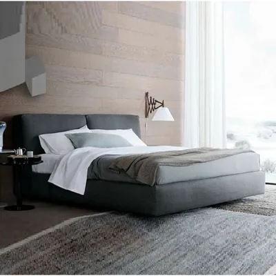 Двуспальная кровать с мягким изголовьем, Zanette - Мебель МР