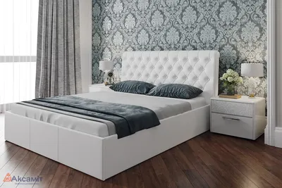 Кровать Халмар Бетина 160х200 с ящиками и мягким изголовьем серая — купить  со склада в интернет магазине мебели