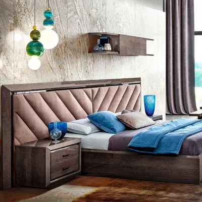 Двуспальная кровать Скарлет с мягким изголовьем 160х200 (Белый) в рассрочку  с доставкой по Беларуси. Каталог мебели \"Аксамит\"