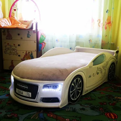 Кровать-машинка объемная EVO «Тесла» Полиция купить по цене 27,198.00  рублей в Белгороде