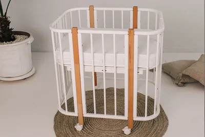 Круглая детская кроватка трансформер для новорожденных 8 в 1 | Фабрика  вДетство
