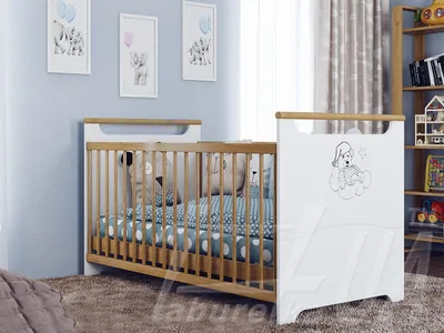 Круглая/овальная кроватка-трансформер 8 в 1 Polini Simple 910, орех купить  недорого в Москве | Baby-Products
