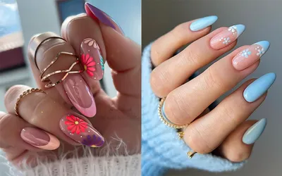 Как легко и просто сделать супер дизайн?💙 Острые длинные ногти💅 Чем  укрепить и как починить?🔧 - YouTube