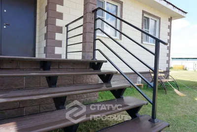 Купить крыльцо из металла - Металлические лестницы для крыльца на заказ в  Москве и области