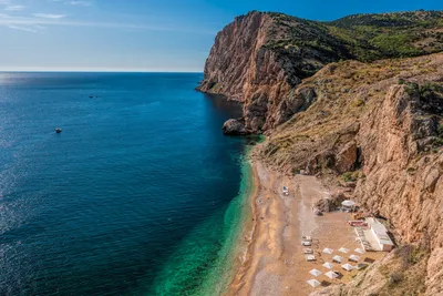 Секретные пляжи Крыма с чистым песком и лазурным морем