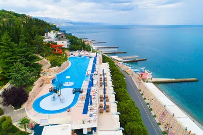 Фотографии Крым Россия Yalta Море скале Природа Небо 1920x1280