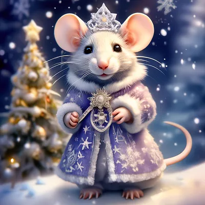 Новогодняя крыса, символ 2020 года в китайском календаре Рисунок серой крысы  в шляпе и шарф для открытки Стоковое Изображение - изображение  насчитывающей шарф, год: 160081157