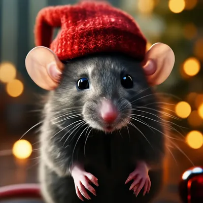 Пикабу - Новогодняя подарочная крыса За последние пару дней часто попадала  на записи о том, что появился повышенный спрос на декоративных крысок. Их в  зоомагазинах раскупают очень быстро. Видимо, крыски пойдут на