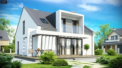 Проект: Дом 6 на 8 с ломаной крышей. 66,5 м2 – цена, характеристики,  комплектация