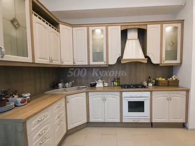 Классическая угловая кухня МДФ в ПВХ \"Модель 540\" от GILD Мебель в Барнауле  - цены, фото и описание.