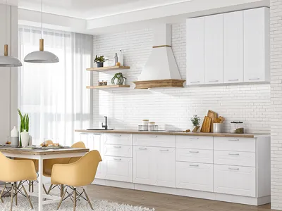 Белая кухня глянцевая угловая в стиле модерн Zebra