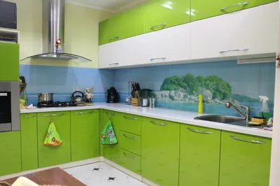 Кухни лайм от производителя, мебель для кухни цвета лайм, купить кухню лайм  в Санкт-Петербурге в СПб
