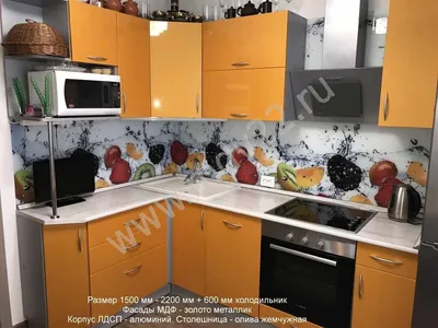 Модульная кухня Валерия-М, металлик белый/черный, МДФ