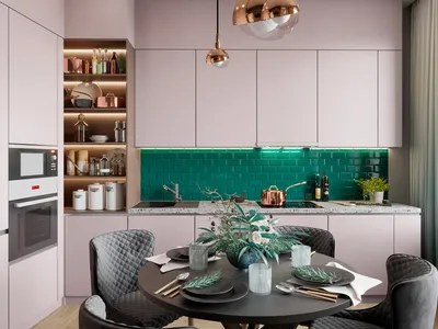 Оцените дизайн кухни. Как вам такая цветовая гамма? Автор проекта -  @a25.design | Instagram