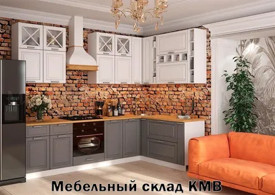 Белая угловая кухня с крашеными фасадами в неоклассическом стиле c  акриловой столешницей за 465000 рублей от Кухнидар. Фото и проектная  документация