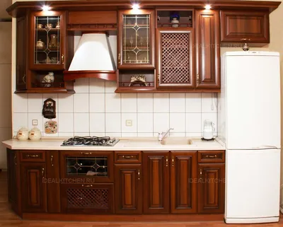 Коричневая кухня - 106 фото кухонных гарнитуров коричневого цвета
