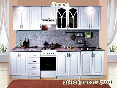 Кухня Лилия-1 стоимостью 18700 р. | Купить кухни в Москве |  Интернет-магазин «Доступная Мебель»