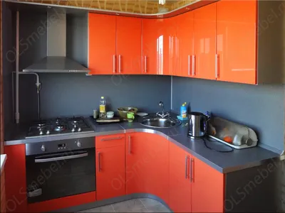 Оранжевая кухня - яркое летнее настроение в вашем доме. Фото кухни  оранжевого цвета