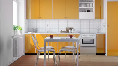 Оранжевый цвет в интерьере кухни | Мебельный центр «Александр» | Дзен