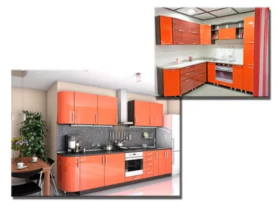 Оранжевая кухня Олимпия 16 - заказать на сайте производителя