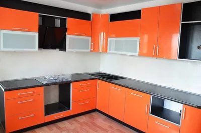 Оранжевый цвет в интерьере кухни - фото, примеры, сочетания