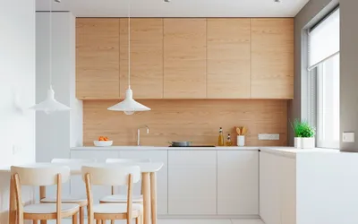 Купить кухню серого цвета под потолок с антресолями и встроенным  холодильником