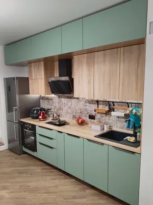 Совеременная угловая кухня под потолок \"Модель 718\" в Севастополе - цены,  фото и описание.