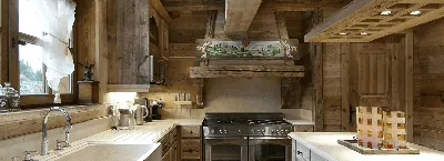 Кухня в стиле шале. Производство мебели для кухни в Днепре - Arsievich
