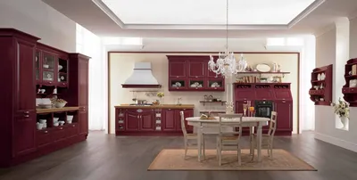 Бордовая кухня: 40 идей с фото интерьера кухни в бордовых цветах