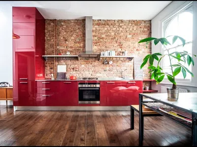 Бордовая кухня: сочетание бордового цвета с другими цветами в интерьере -  45 фото