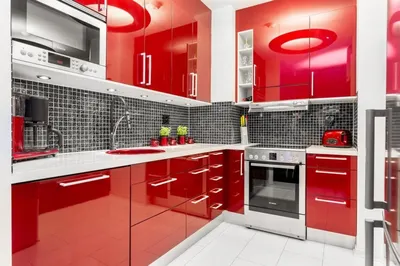 Кухня бордового цвета | Красивые кухни не должны стоить дорого! Кухни МДФ -  цветные, глянцевые, металлик, хамелеон