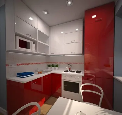 Дизайн кухни в хрущевке 5 - 6 кв м с холодильником. Фото интерьера. 75 идей  смелых решений