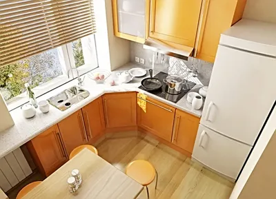 Белая кухня с подоконником в хрущевке 5 кв метров — Кухня на заказ - YouTube