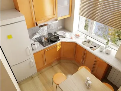 Ремонт своими руками и дизайн Г-образной кухни 5,5 кв.м (18 фото)