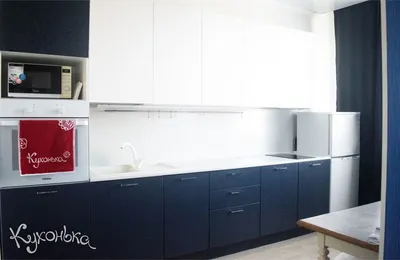 Синяя кухня: фото в интерьере, примеры гарнитуров синего цвета