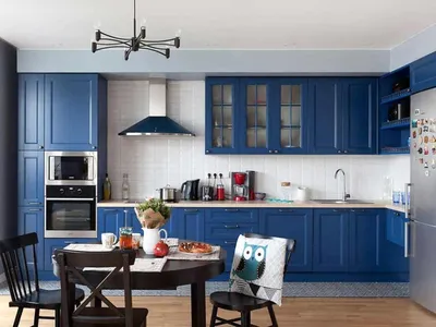 Синяя кухня в интерьере современного дома: секреты успешного дизайна |  www.podushka.net