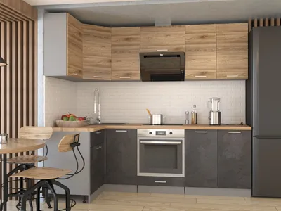 Кухонный гарнитур угловой Рио 17 (ширина 160х240 см) от производителя —  DaVita-мебель