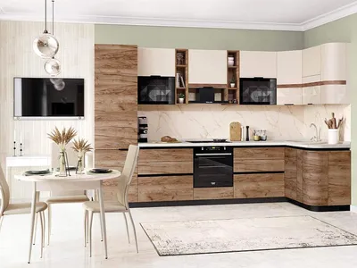 Кухонный гарнитур угловой Дакота 37 (ширина 341х146 см) от производителя —  DaVita-мебель