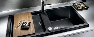 Многофункциональная кухонная мойка S-SC002Q графит