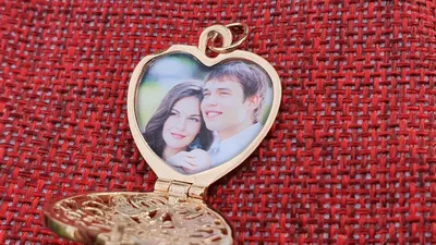 Купить Романтический Шарм Сердце Медальон Подвески Мода Любовь Сердце  Фоторамка Подвеска Ожерелье | Joom