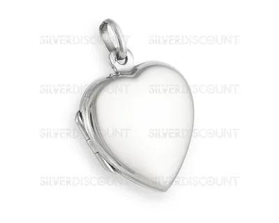 Подвеска в виде сердца с секретом, серебро без вставок купить на  SilverDiscount.ru