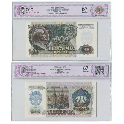 Банкноты СССР 1991 - «VIOLITY»