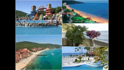 Вид на побережье комплекса курорта елените в Болгарии Стоковое Фото -  изображение насчитывающей красивейшее, город: 202738930