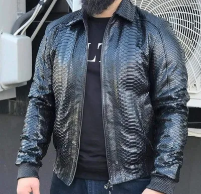 Мужская куртка из питона Драгон, 50/52р (ID#1401934721), цена: 51800 ₴,  купить на Prom.ua