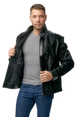 Куртка мужская Revontuli черная натуральная кожа зимняя (арт. 204)- купить,  цены, каталог, фото и доставка в интернет-магазине FINSALE