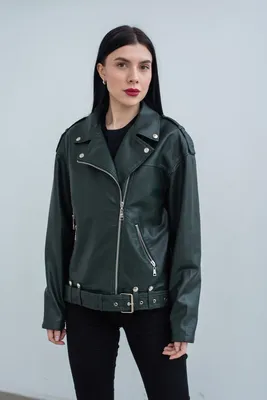Женская куртка - косуха из эко кожи 22824 купить в интернет-магазине с  доставкой