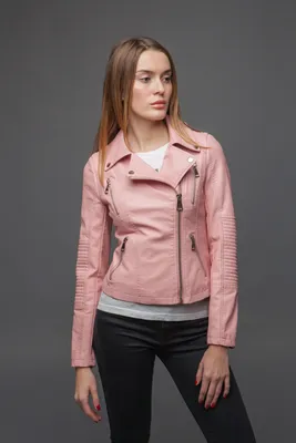 Коричневая куртка-косуха с премиум экокожи (арт. 44993) ♡ интернет-магазин  Gepur