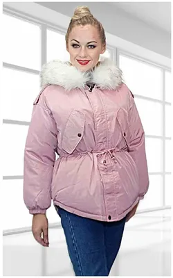 Куртка парка женская зимняя черная длинная с бежевым мехом - Karia.shop